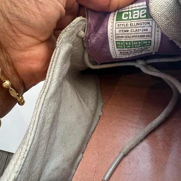 Clae mens 10.5 eilington gray slip on…. - Picture 8 of 9